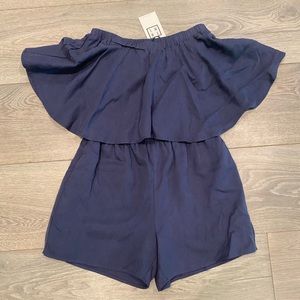 Sleeveless Navy Romper Size S